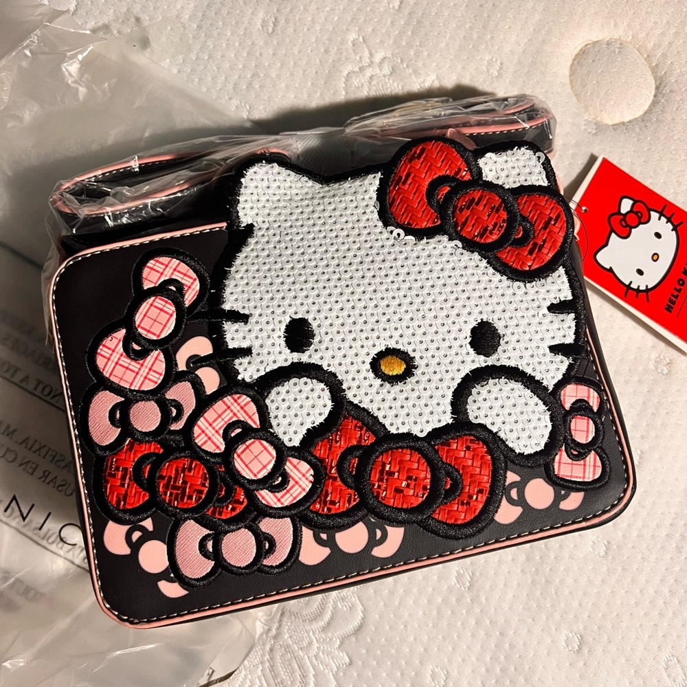 Danielle Nicole Hello Kitty Black and Red Crossbody Bag